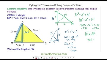 Solving Problems with Right-Angled Triangles using Pythagoras