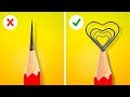 BRILLIANT ART TRICKS AND DRAWING HACKS || Awesome Drawing Tricks And Tips By 123 GO! LIVE