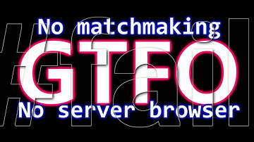 GTFO a co-op game w/o matchmaking or server browser | Game developers (some) are incredibly entitled