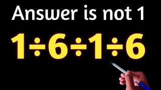 Celebrity Solve 1÷6÷1÷6 / This Simple Math Problem Confuses Everyone Net Worth
