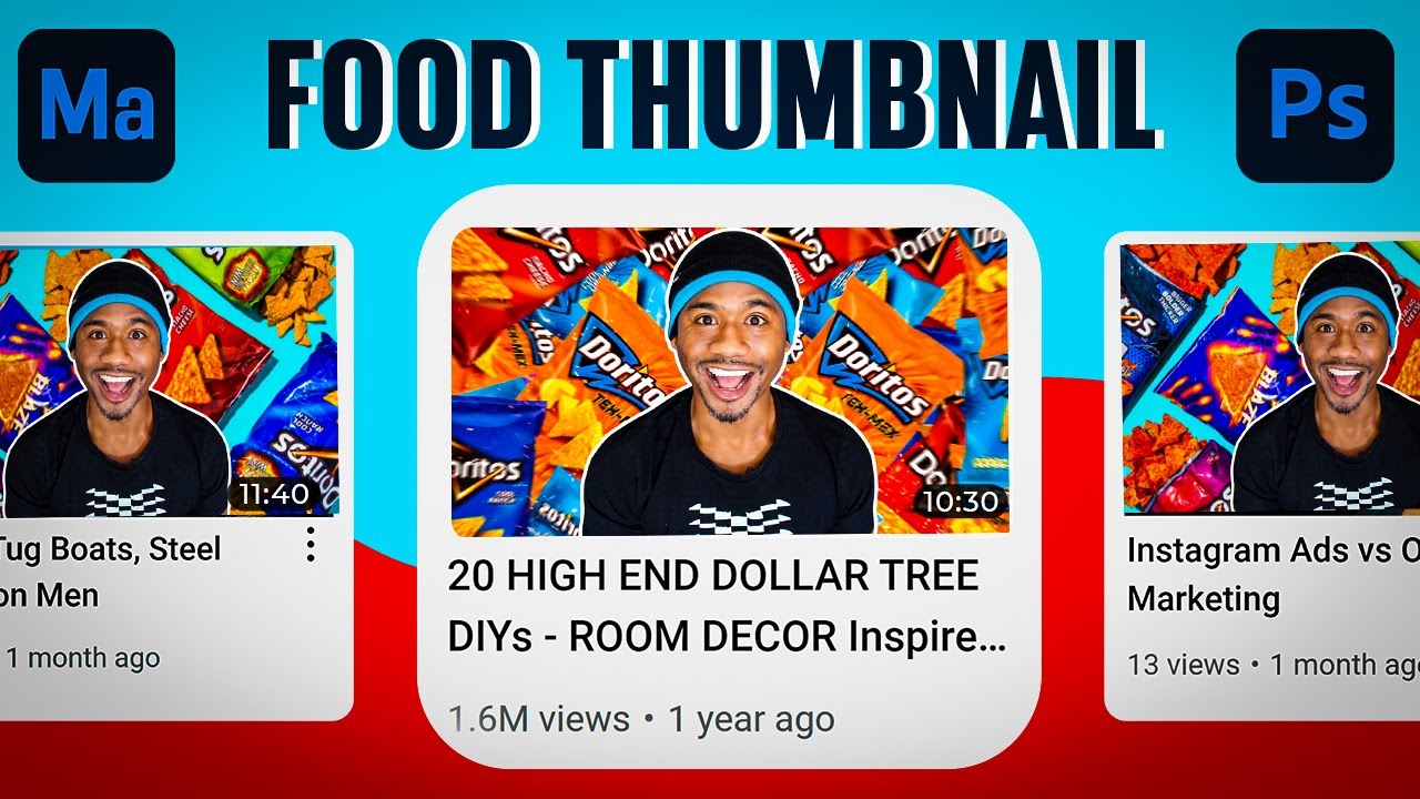 how to create food thumbnail "DORITOS" in Photoshop (Download free psd )