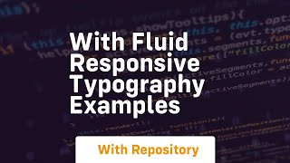 with fluid responsive typography examples