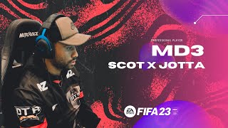 Como jogar de Volante FIFA 23 - Melhor de 3 da DTR - Scot x Jotta