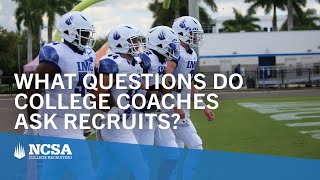 What Questions Do College Coaches Ask Recruits?