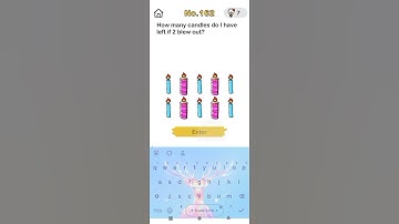 brain out level. 162 how many candles do i have left if 2 bllew out #shorts #brainout #subscribe