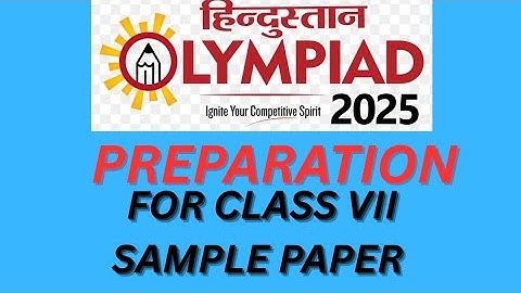 Hindustan Olympiad 2025 preparation  #class7 #sample papers #pyqs #howto #olympiadexam #olympiadcla7
