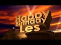 Happy Birthday Les