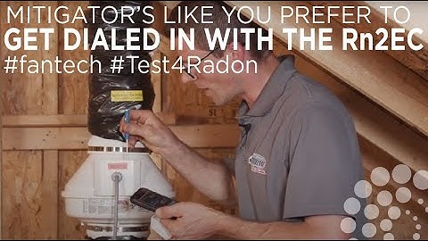 How to activate a passive radon mitigation system #fantech #Test4Radon