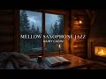 Mellow Saxophone Jazz Cozy Rainy Cabin Ambience for Relaxing, Study &amp; Sleep