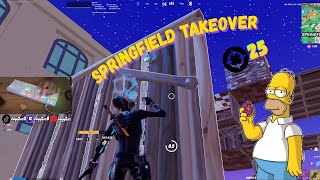 Springfield Takeover(Red Switch Keyboard)|Fortnite| The Simpsons|Lofi|165fps|1080p