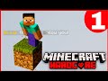 Minecraft One Block But It&#39;s Hardcore !! Hindi Ep1