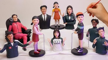 SQUID GAME 3 Player 222（Jun-hee）made from polymer clay, Goodbye | Squid Game 【Clay producer Leo】