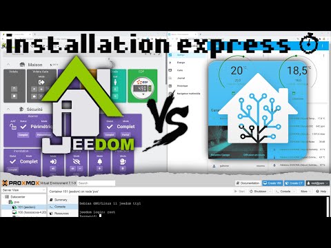 Installer Home Assistant ou Jeedom en quelques minutes ⌚ ... sous Proxmox !