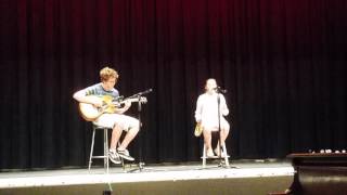 Video thumbnail of "Viviena Wolfgramm (13 yrs old) 'I Forgive You' by Sia ft. Simon on guitar"