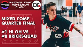 #1 Hi Oh vs #8 Brickhouse / Quarter Final / Dodgeball Toronto's Mid-Season Clash 2024