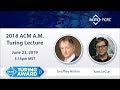 Geoffrey Hinton and Yann LeCun, 2018 ACM A.M. Turing Award Lecture "The Deep Learning Revolution"