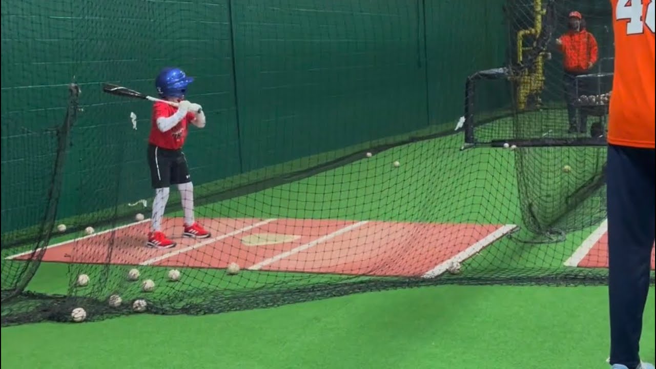 Indoor Baseball Practice for Youth Players - Indoor Youth Hitting - 8 ...
