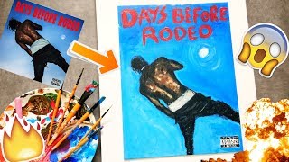 Painting Travis Scott Days Before Rodeo Album Art