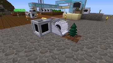 Monster FTB Automatic Tree Farm, Rotarycraft Woodcutter, Item Vacuum
