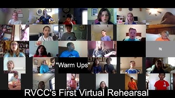 Our First Virtual Choir Rehearsal using live video chat on ZOOM!