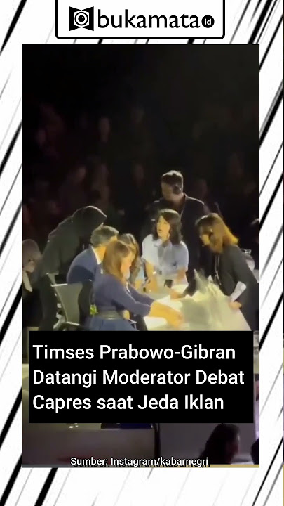Download lagu Timses Prabowo-Gibran Datangi Moderator Debat Capres saat Jeda Iklan #viral