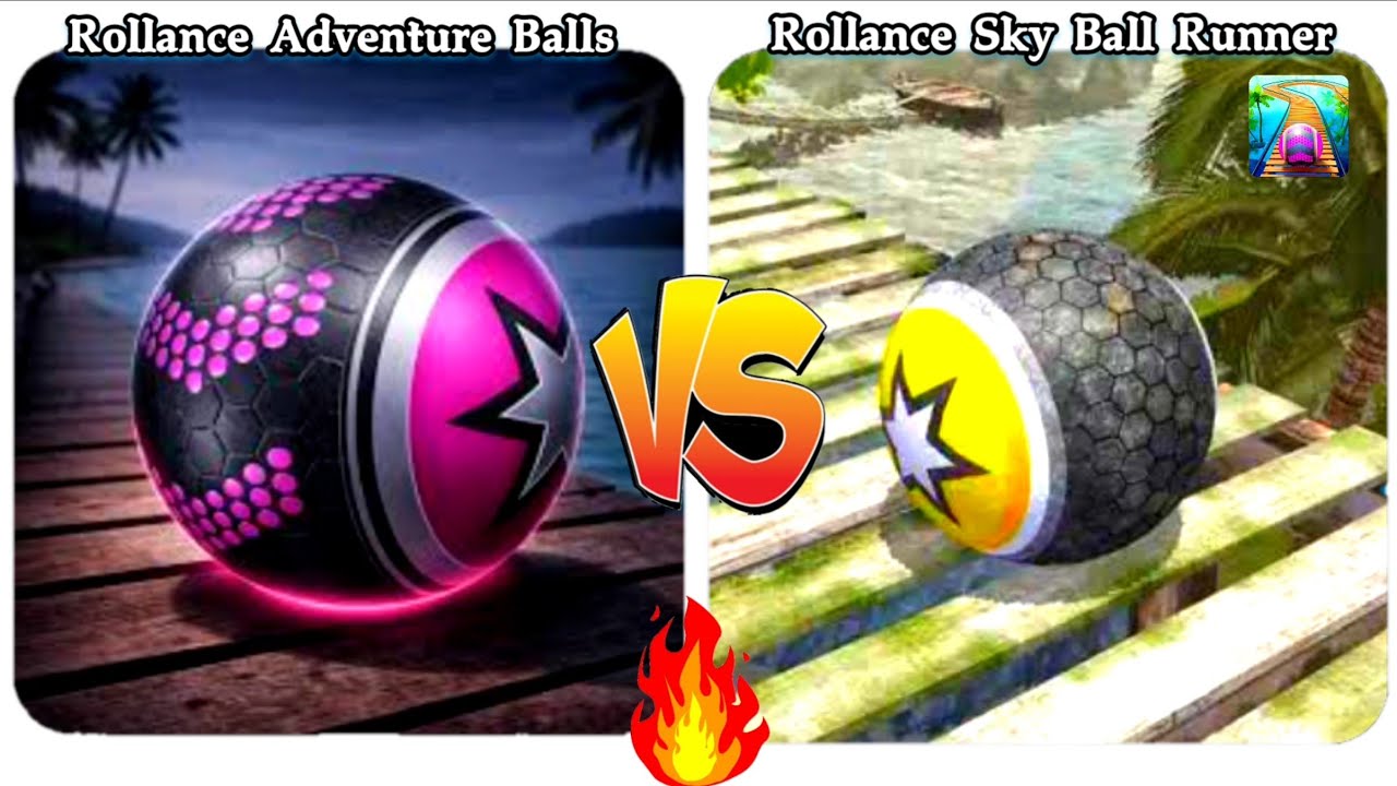 Rollance Adventure Balls Vs Rollance Sky Ball Runner 3D!