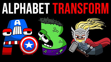 Alphabet Lore But they Marvel superheroes (A-Z...)