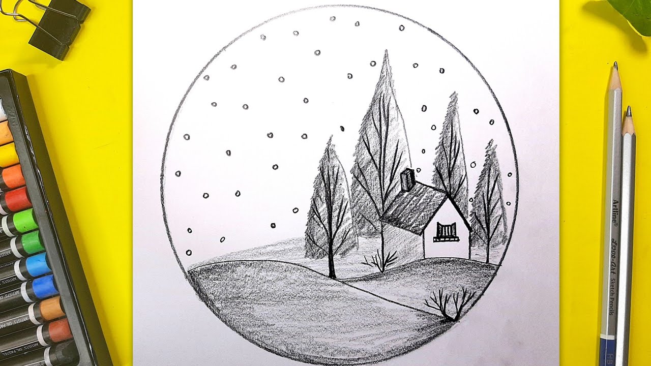 Featured image of post Simple Christmas Pencil Drawings - Let&#039;s celebrate by drawing a few very simple illustrations that you can create without any previous experience.