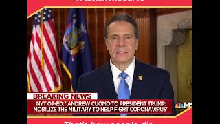 Governor Cuomo Makes an Announcement About Coronavirus on Morning Joe