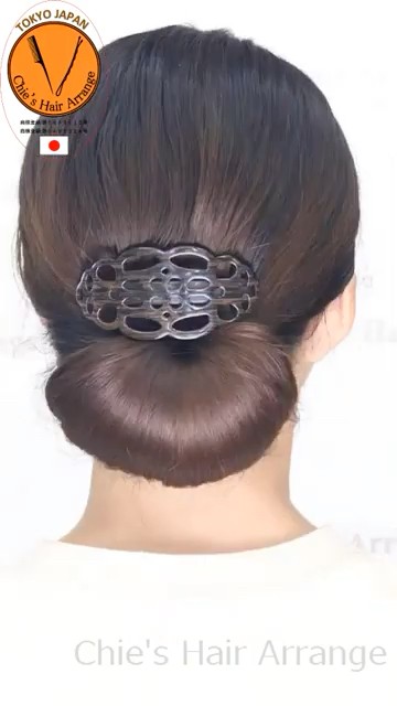クルリンパ髪型】Uピン+ゴム くるりんぱを通さずに簡単にできちゃった
