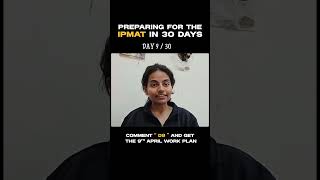 Day 9 of cracking #ipmat2026