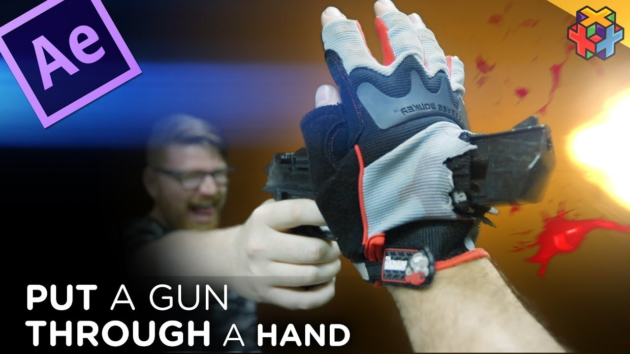 Put a GUN Through a HAND - After Effects Tutorial