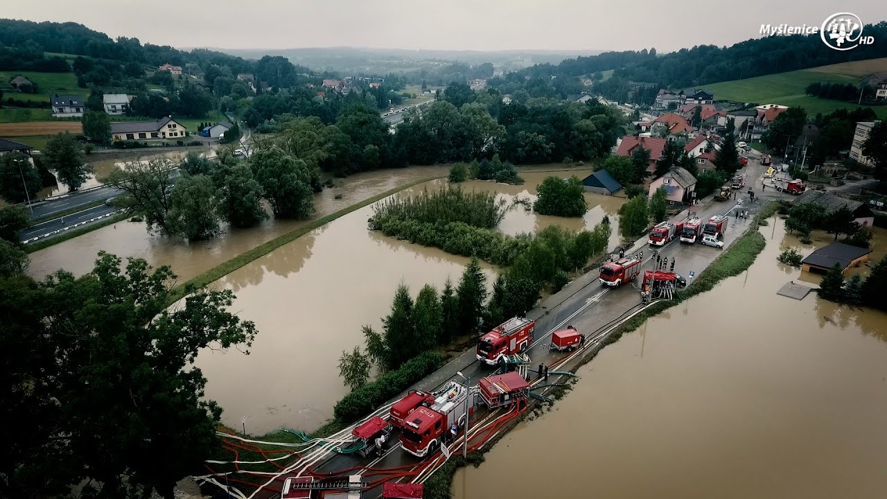 Głogoczów i Krzyszkowice. Walka z żywiołem - powódź 18.07.2021