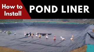 How to Install Pond Liner - A Step By Step Detailed Guidelines