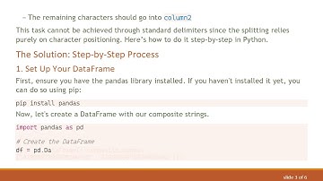 Splitting Column Values in DataFrames: A Simple Guide to Using Python