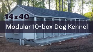 14x40 Modular 10-box Custom Dog Kennel | Greer, SC