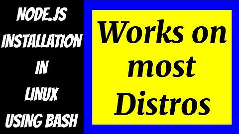 Install Node.js in linux