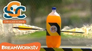 Crossbow through Soda Bottles | GYM CLASS SCIENCE screenshot 2