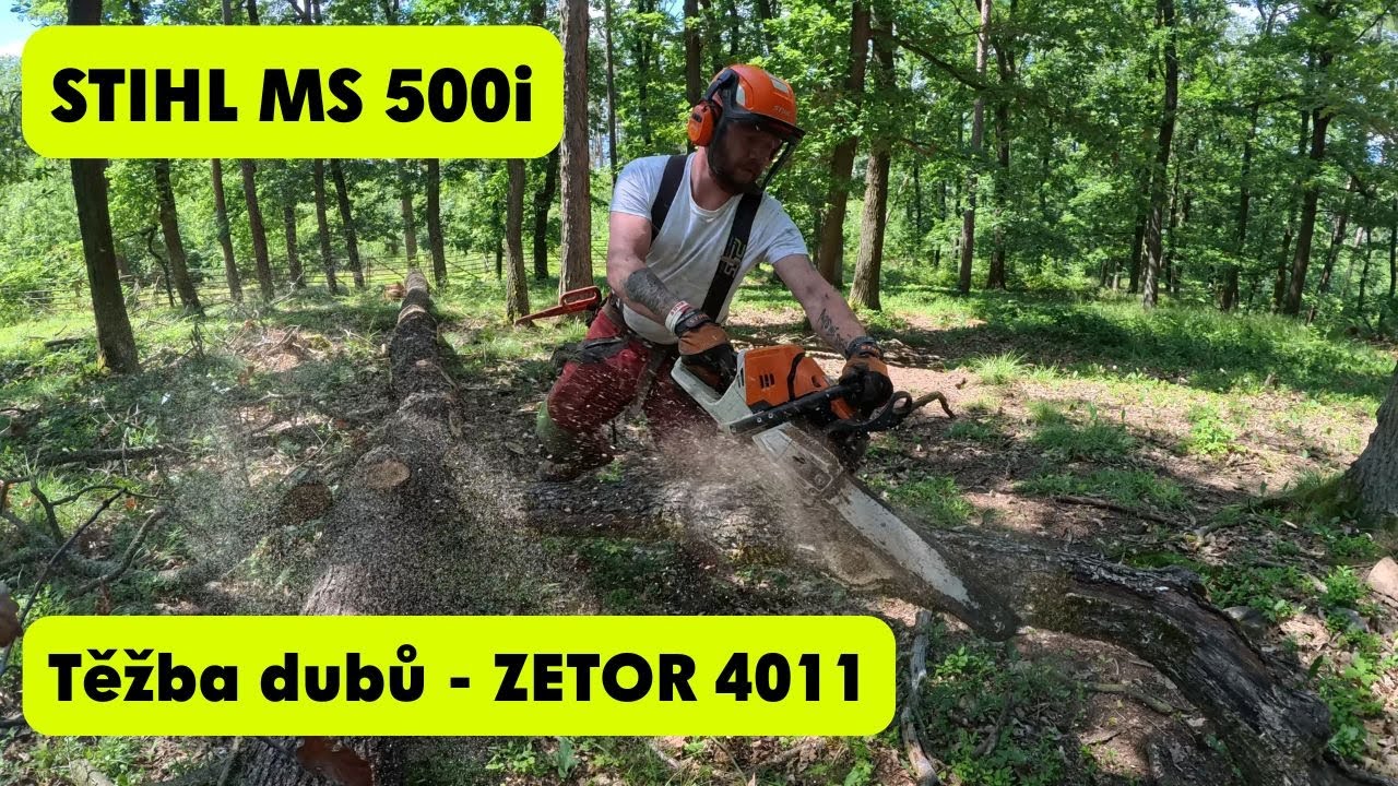 Work in The Forest - ZETOR 4011 - STIHL MS 500i - Zpracování souší