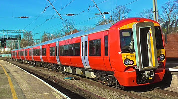 Gatwick Express 387202 + 387201 + 387203 At Brighton & Bedford - Tuesday 16th February 2016