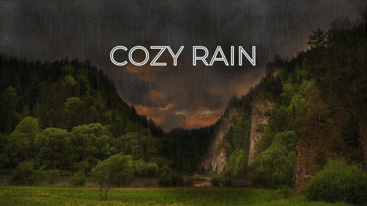 Heavy Rain & Distant Thunder 🌧️ | Cozy Storm Ambience for Deep ...