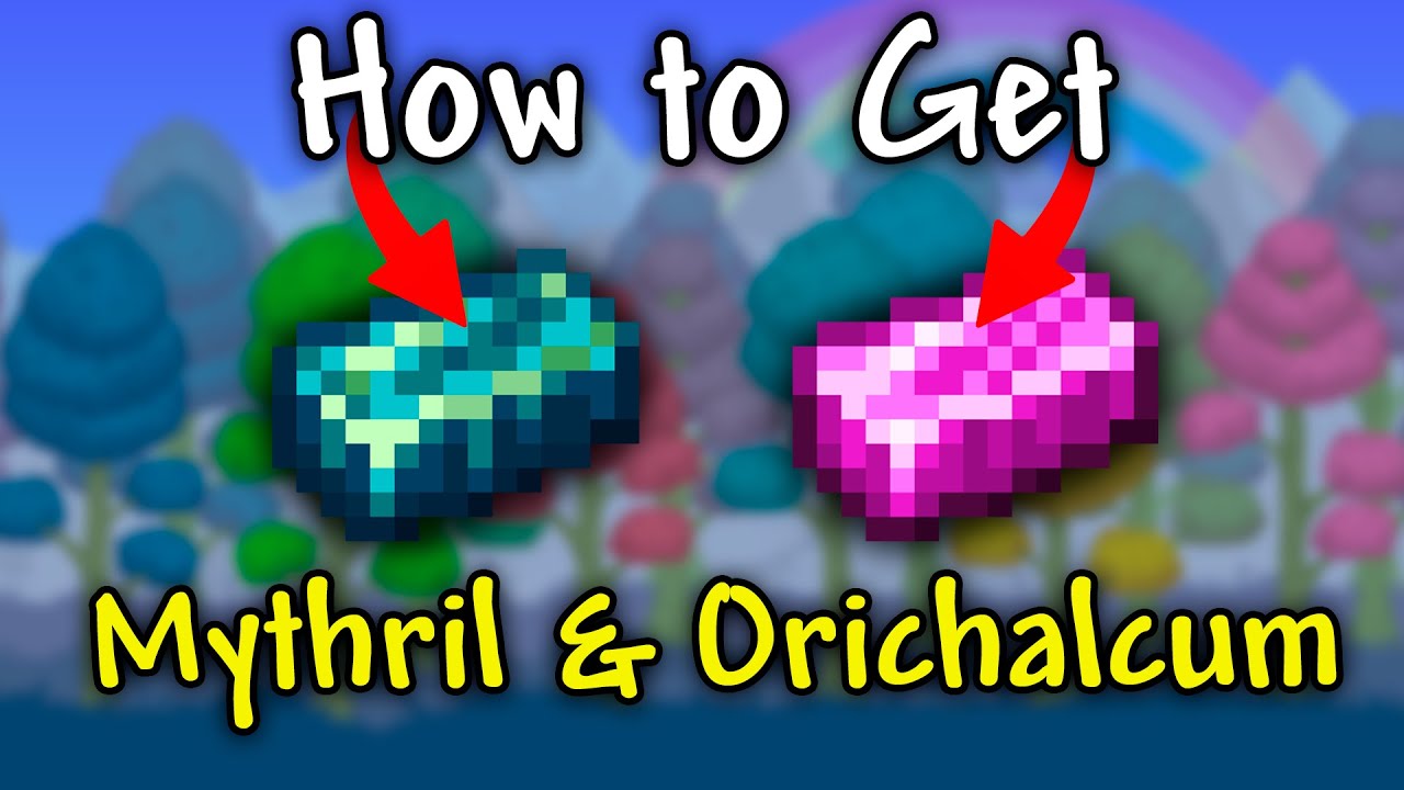 How To Get Mythril & Orichalcum Bars in Terraria 1.4.5 | Mythril ore terraria