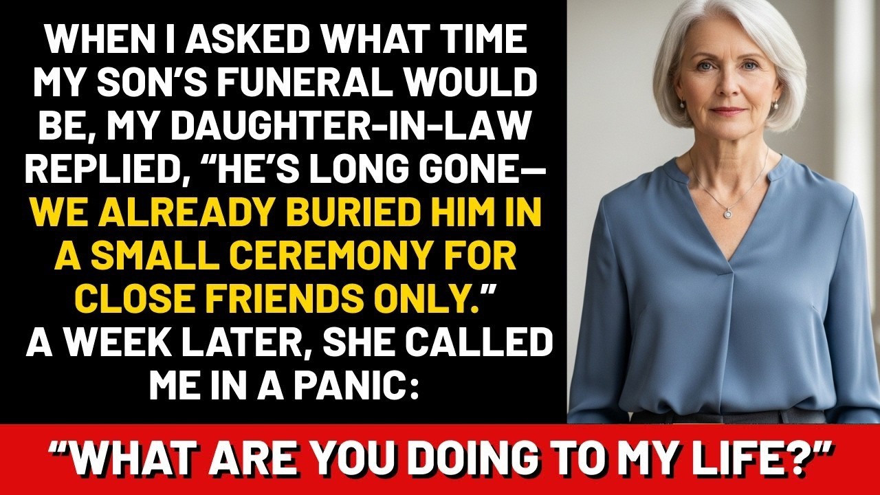 When I asked what time my son’s funeral would be, my daughter-in-law replied, “He’s long gone...