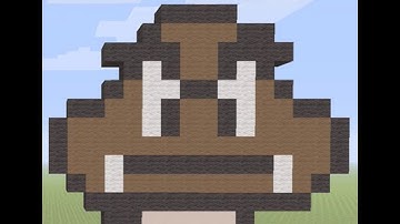 Minecraft|Super Mario Bros 3|Goomba Pixel Art Tutorial