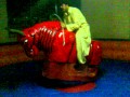 Hydri maal wafamal riding a bull zhob