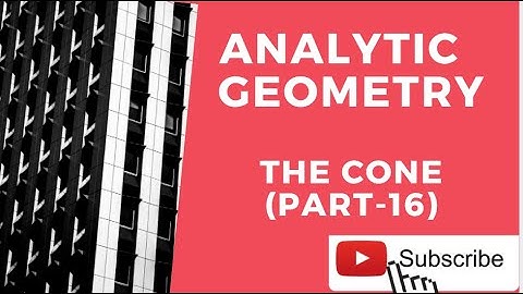 The equation of a cone with  a given  vertex and a given  conic for base