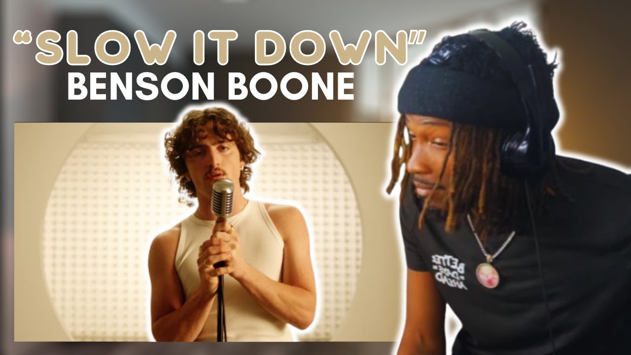 FIRST TIME REACTING TO Benson Boone - Slow It Down (Official Music Video) | Simply Reactions