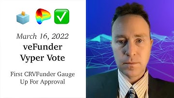 March 16, 2022: veFunder Vyper Vote 🗳️✅  First CRVFunder Gauge Up For Approval