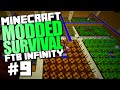 Minecraft Modded Survival #9 "Agricraft Farming & Breeding, Wither Fight" FTB Infinity