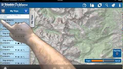 MyTopo Maps for Kindle Fire Tutorial: My Trips